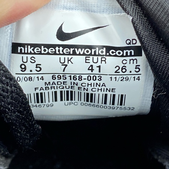 Nike Women’s Free Run 5.0 V4 Black Grey Running Shoe 695168-003 Sneaker Size 9.5 - Picture 10 of 10